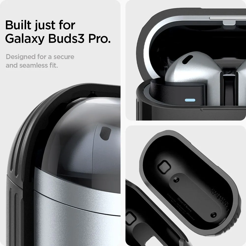 Samsung Galaxy Buds 3 / Pro Suojaavat kotelot ja kuoret musta SPIGEN RUGGED ARMOR PRO