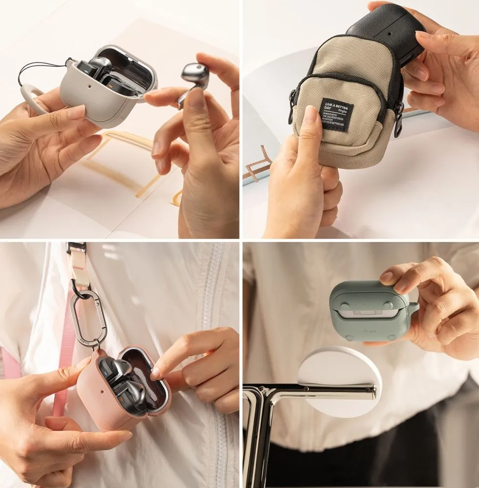 Samsung Galaxy Buds 3 / Pro Aizsargvāciņi un maciņi melns RINGKE ONYX MAGNETIC MAGSAFE