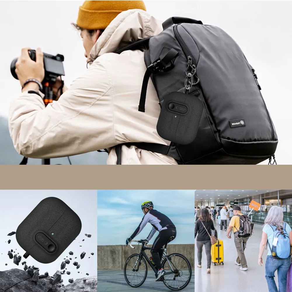 Samsung Galaxy Buds 3 / Pro Aizsargvāciņi un maciņi melns TECH-PROTECT SLIM HOOK FE