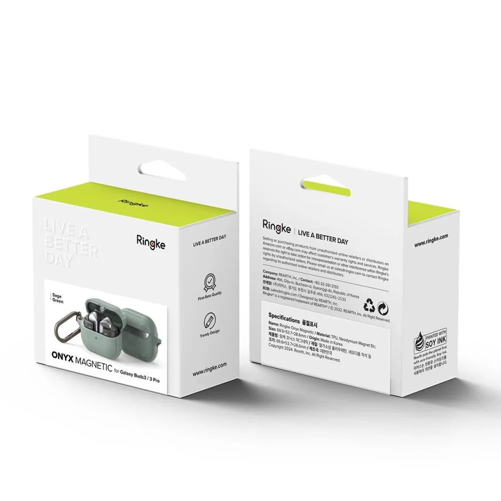 Samsung Galaxy Buds 3 / Pro Aizsargvāciņi un maciņi  RINGKE ONYX MAGNETIC MAGSAFE