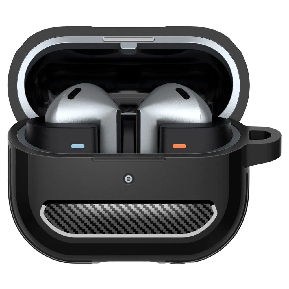 Samsung Galaxy Buds 3 / Pro Suojaavat kotelot ja kuoret musta SPIGEN RUGGED ARMOR PRO
