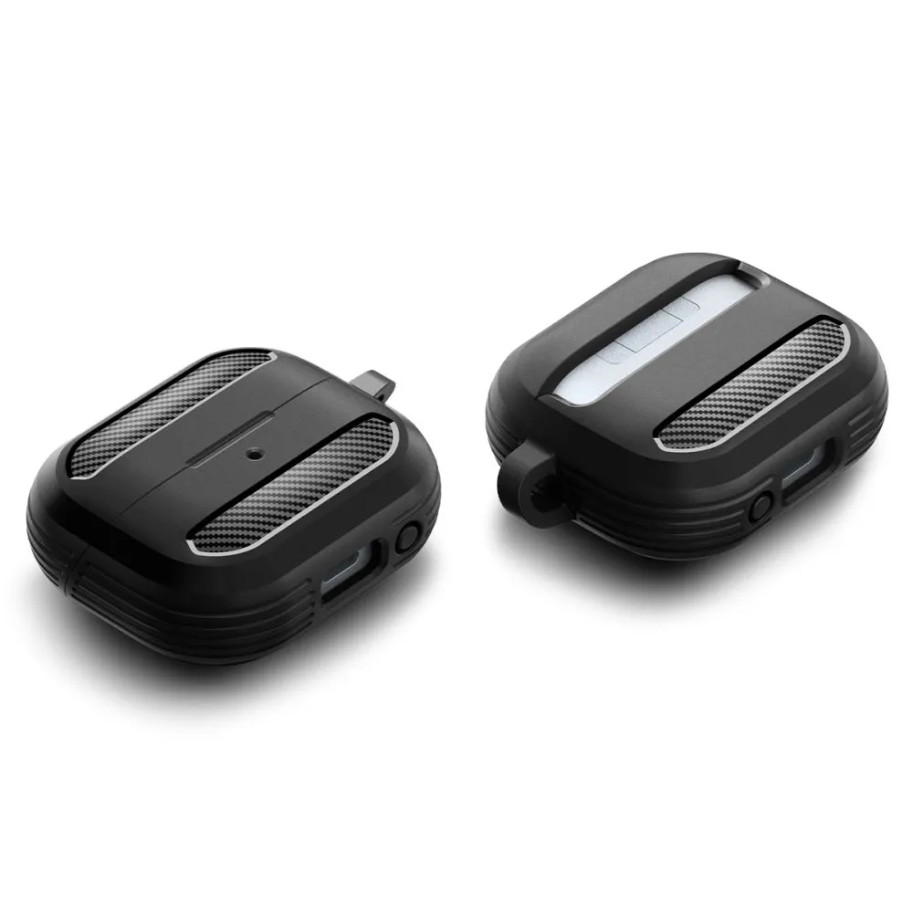 Samsung Galaxy Buds 3 / Pro Suojaavat kotelot ja kuoret musta SPIGEN RUGGED ARMOR PRO