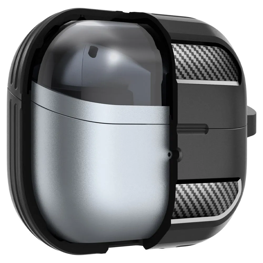 Samsung Galaxy Buds 3 / Pro Suojaavat kotelot ja kuoret musta SPIGEN RUGGED ARMOR PRO
