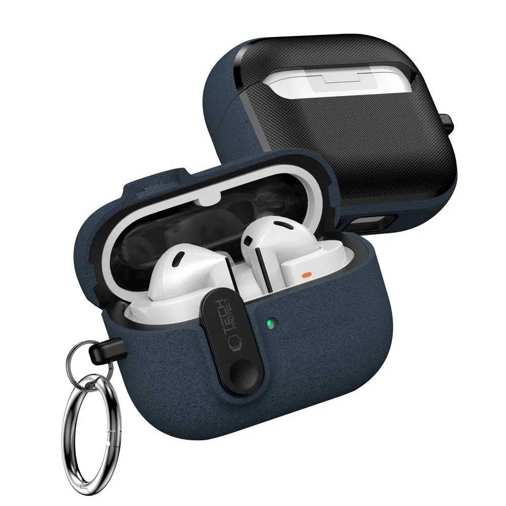 Samsung Galaxy Buds 3 / Pro Aizsargvāciņi un maciņi zils TECH-PROTECT SLIM HOOK FE
