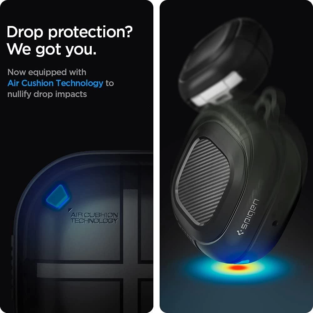 Samsung Galaxy Buds 2 Pro / Live Aizsargvāciņi un maciņi melns SPIGEN Rugged Armor