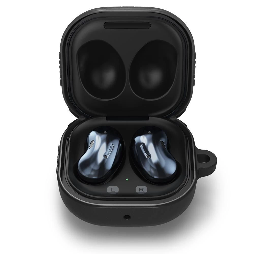 Samsung Galaxy Buds 2 Pro / Live Aizsargvāciņi un maciņi melns SPIGEN Rugged Armor