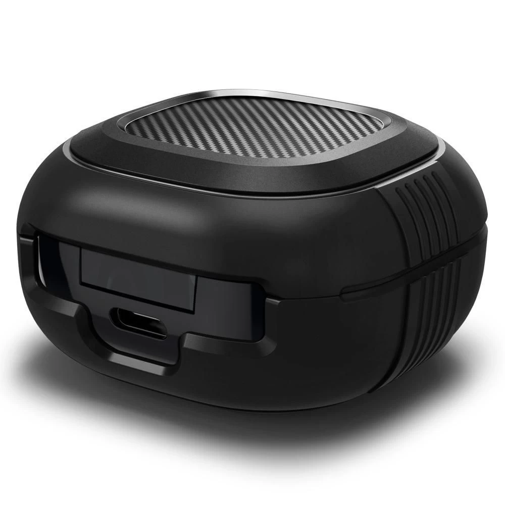 Samsung Galaxy Buds 2 Pro / Live Aizsargvāciņi un maciņi melns SPIGEN Rugged Armor