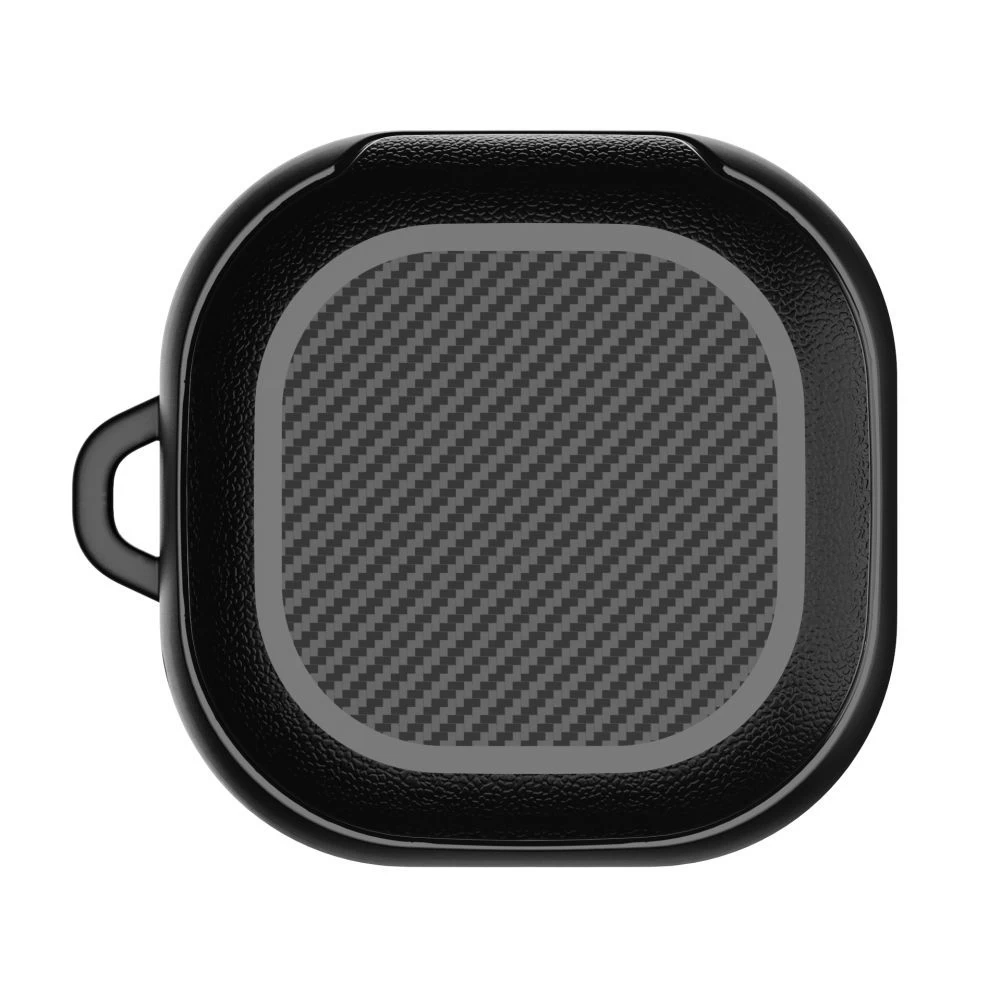 Samsung Galaxy Buds 2 Pro / Live Aizsargvāciņi un maciņi melns TECH-PROTECT ROUGH CARBON FE PRO LIVE