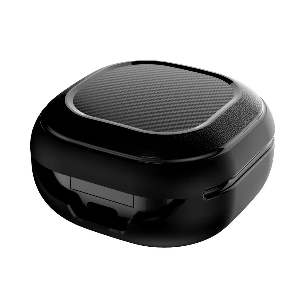 Samsung Galaxy Buds 2 Pro / Live Aizsargvāciņi un maciņi melns TECH-PROTECT ROUGH CARBON FE PRO LIVE