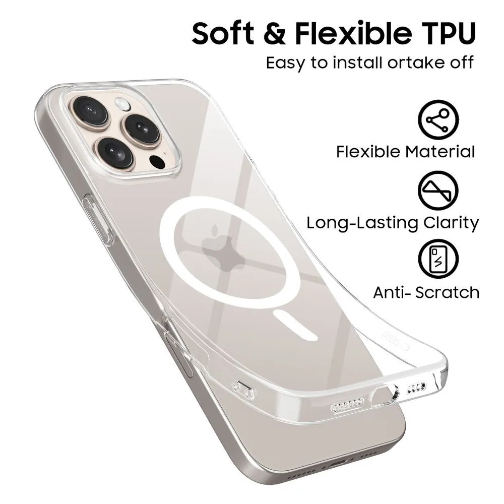 Apple iPhone 17e Telefona vāciņš caurspīdīgs TECH-PROTECT FLEXAIR MAGSAFE