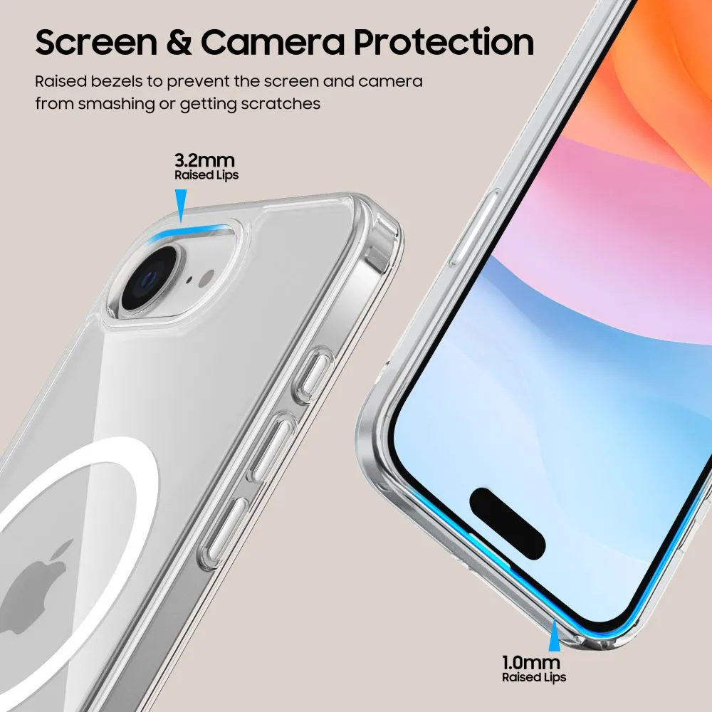 Apple iPhone 17e Telefona vāciņš caurspīdīgs TECH-PROTECT FLEXAIR HYBRID MAGSAFE