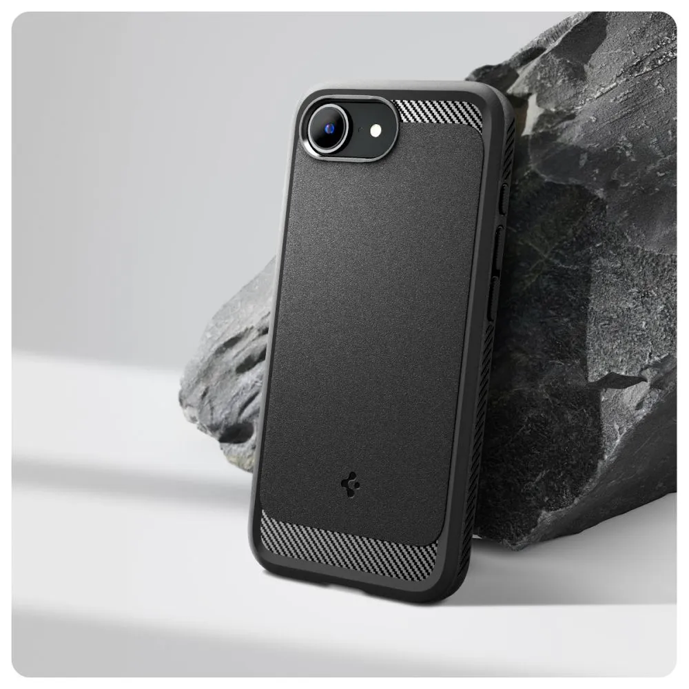 Apple iPhone 17e Telefona vāciņš melns SPIGEN RUGGED ARMOR MAG MAGSAFE