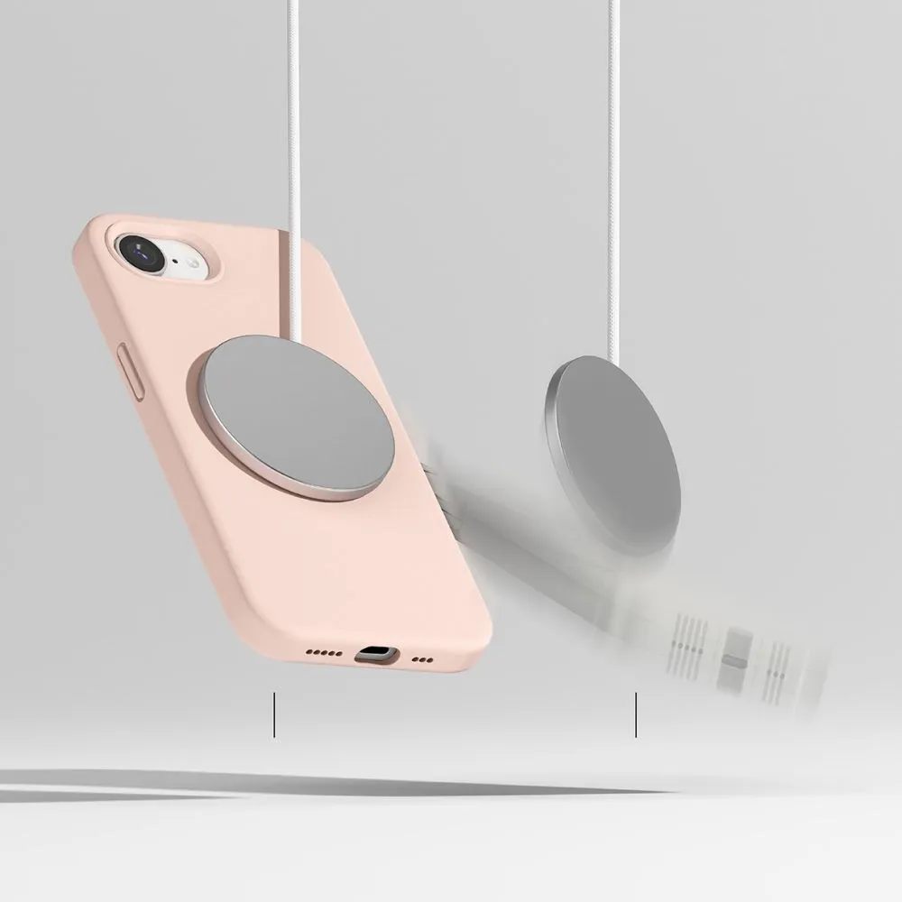 Apple iPhone 17e Telefona vāciņš rozā RINGKE SILICONE MAGNETIC MAGSAFE