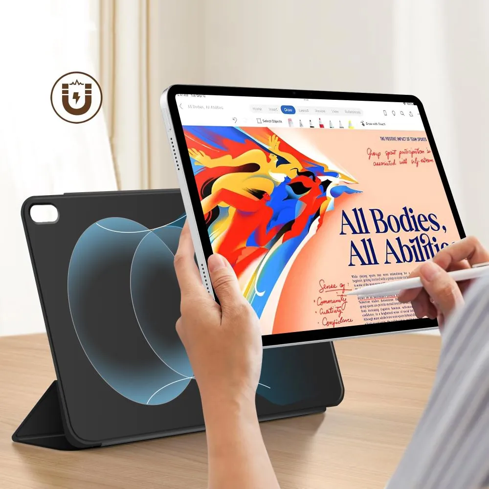 Apple iPad Air 13 (2026) Planšetes maciņš melns TECH-PROTECT SMARTCASE MAGNETIC