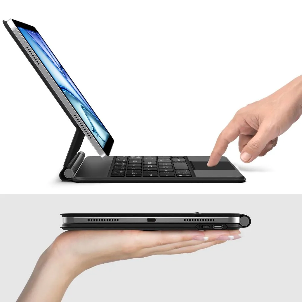 Apple iPad Air 11 8th Gen (2026) Planšetes maciņš melns TECH-PROTECT SMARTCASE MAGNETIC + KEYBOARD