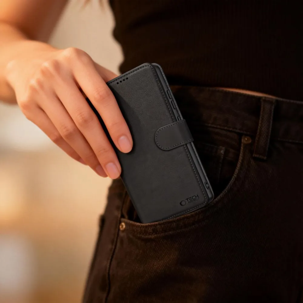 Xiaomi 17T Pro Telefona maciņš melns TECH-PROTECT WALLET