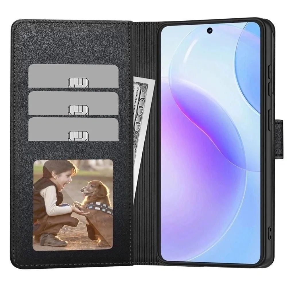Xiaomi 17T Pro Telefona maciņš melns TECH-PROTECT WALLET