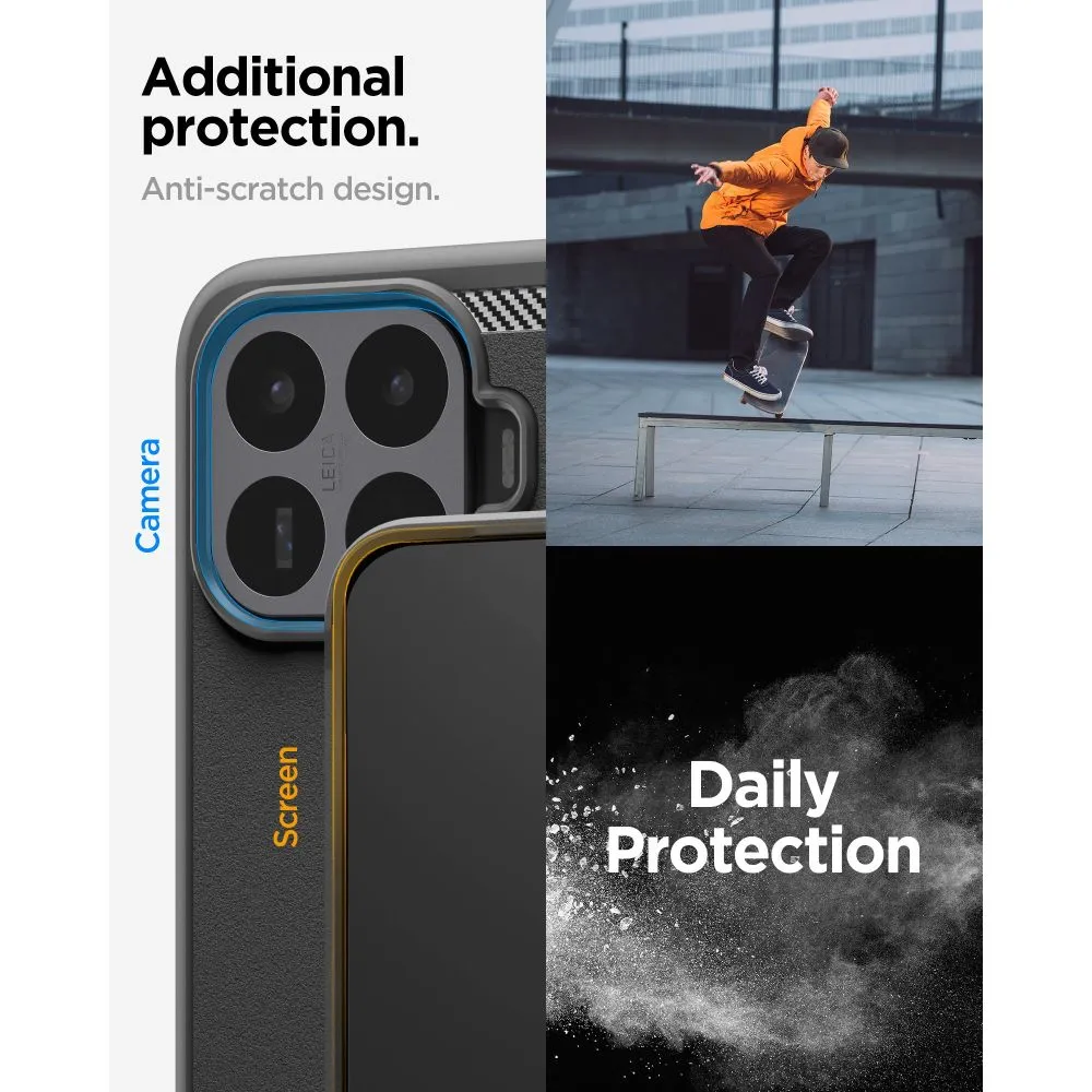 Xiaomi 17T Telefona vāciņš melns SPIGEN RUGGED ARMOR