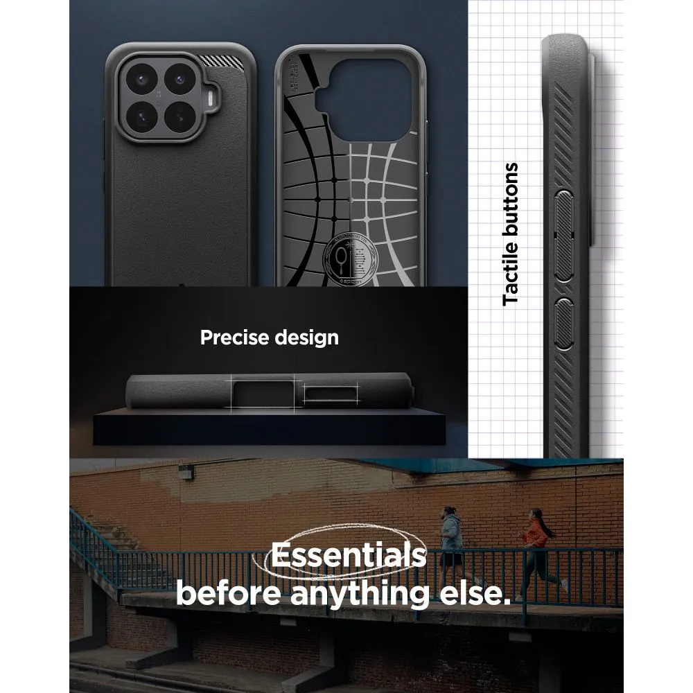 Xiaomi 17T Telefona vāciņš melns SPIGEN RUGGED ARMOR