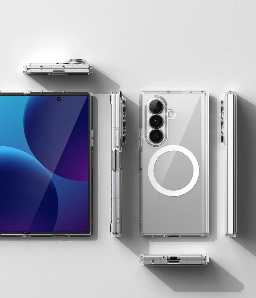 Samsung Galaxy Z Fold 8 Ultra Telefona vāciņš caurspīdīgs RINGKE FUSION FLAP MAGNETIC MAGSAFE