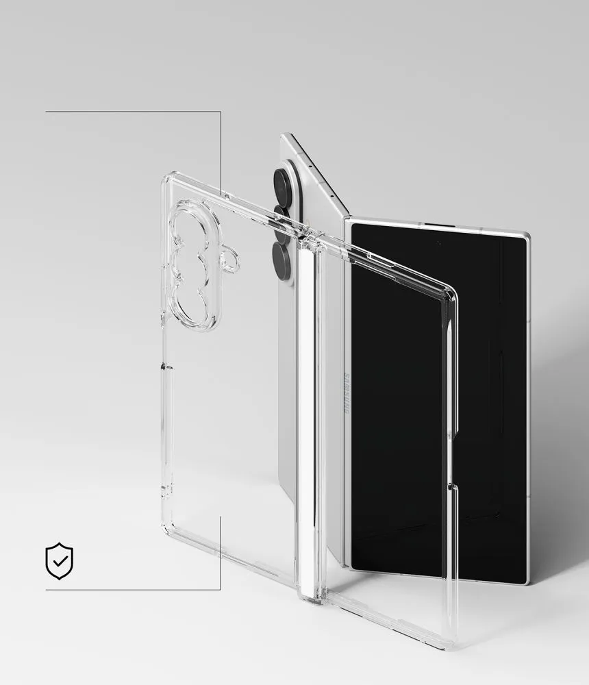 Samsung Galaxy Z Fold 8 Ultra Telefona vāciņš caurspīdīgs RINGKE FUSION FLAP