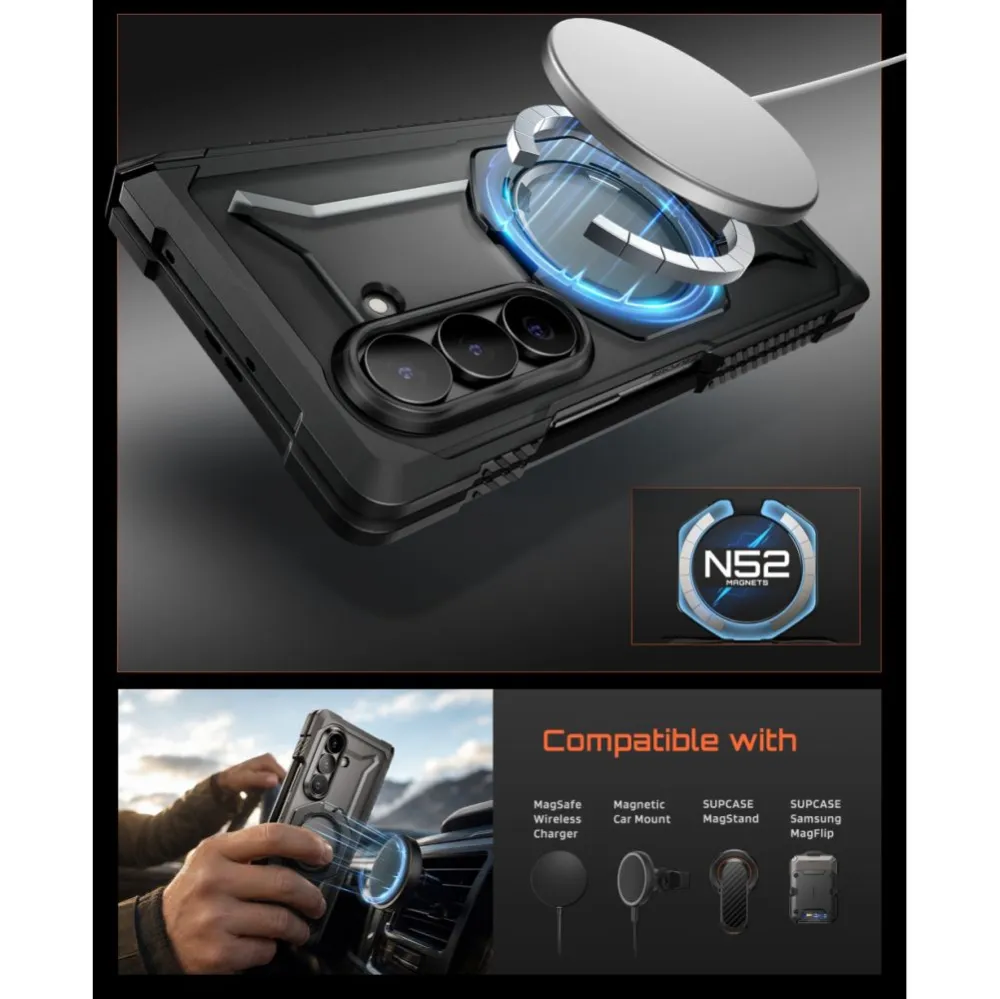 Samsung Galaxy Z Fold 8 Ultra Phone Cover black SUPCASE UB GRIP MAG MAGSAFE 2-SET