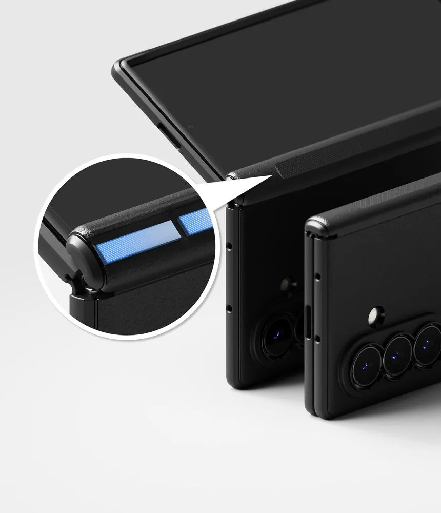 Samsung Galaxy Z Fold 8 Ultra Telefona vāciņš melns RINGKE ONYX FLAP MAGNETIC MAGSAFE