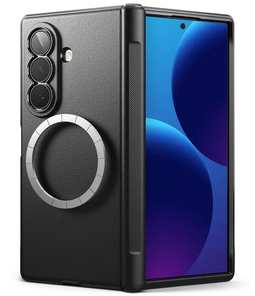 Samsung Galaxy Z Fold 8 Ultra Telefona vāciņš melns RINGKE ONYX FLAP MAGNETIC MAGSAFE