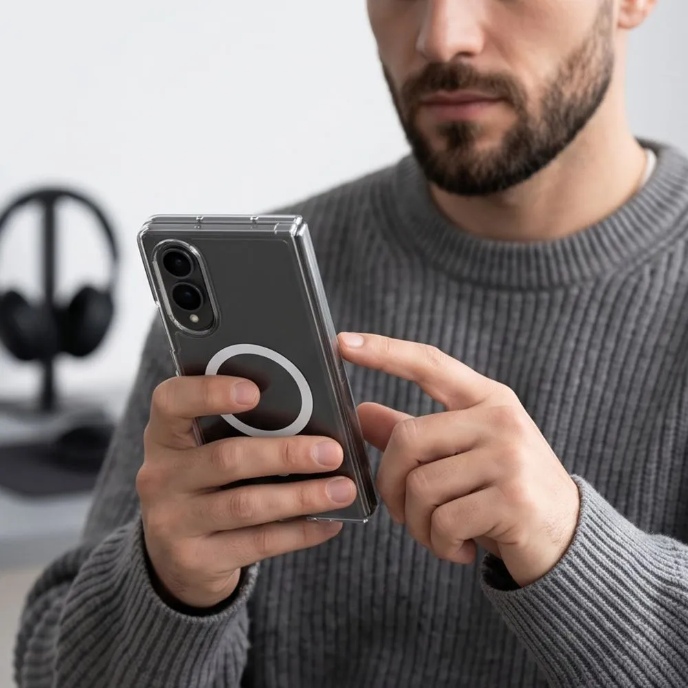 Samsung Galaxy Z Fold 8 Telefoni kaaned läbipaistev TECH-PROTECT FLEXAIR HYBRID MAGSAFE