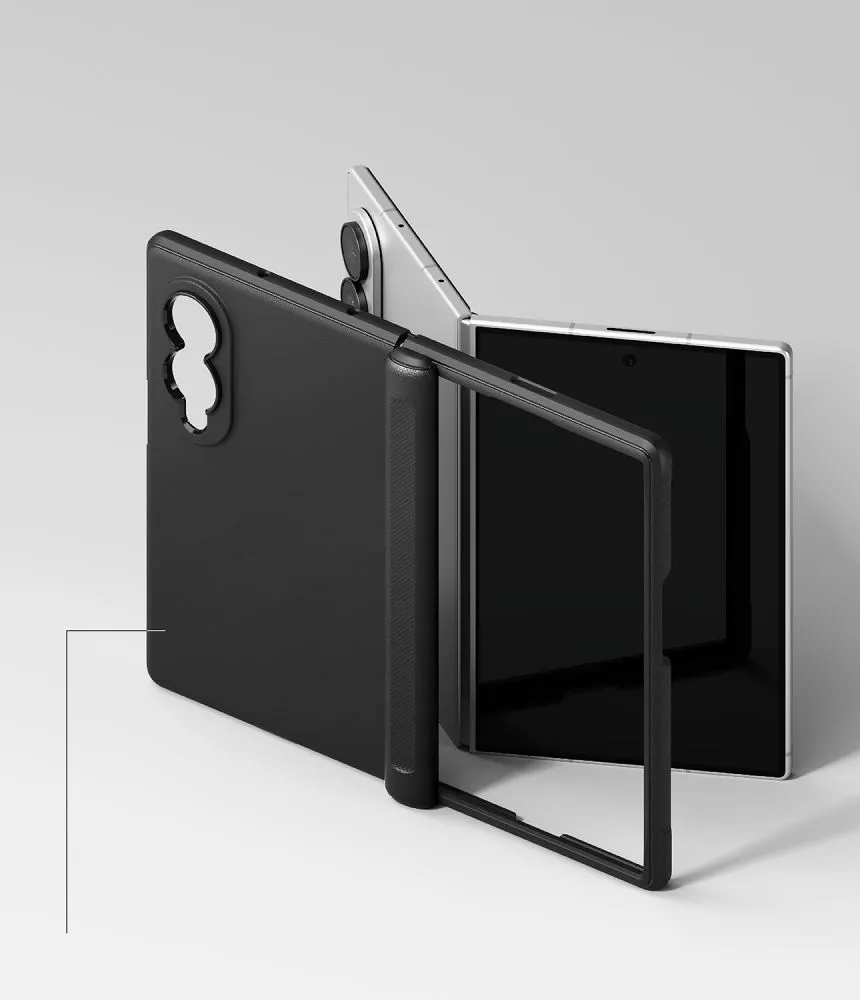 Samsung Galaxy Z Fold 8 Telefona vāciņš melns RINGKE ONYX FLAP MAGNETIC MAGSAFE