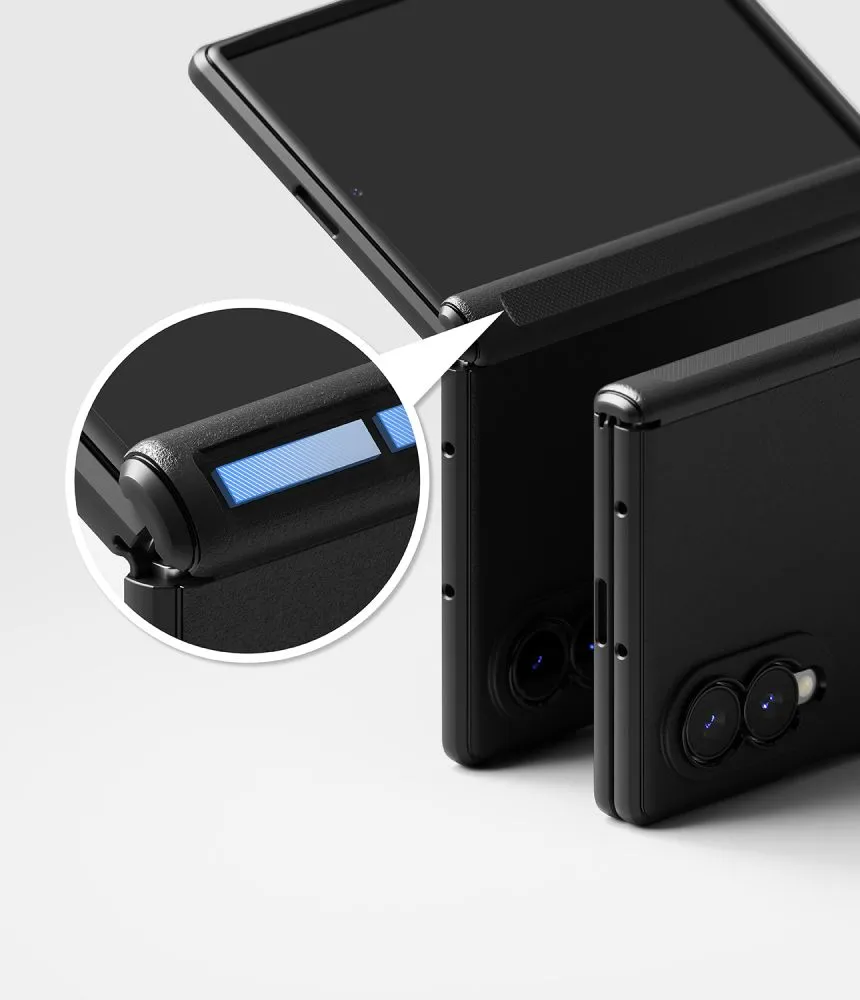 Samsung Galaxy Z Fold 8 Telefona vāciņš melns RINGKE ONYX FLAP MAGNETIC MAGSAFE