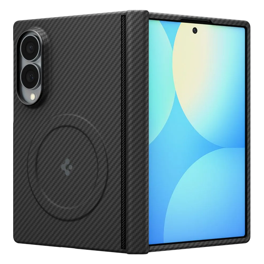 Samsung Galaxy Z Fold 8 Telefona vāciņš melns SPIGEN AIRSKIN ARAMID MAGSAFE