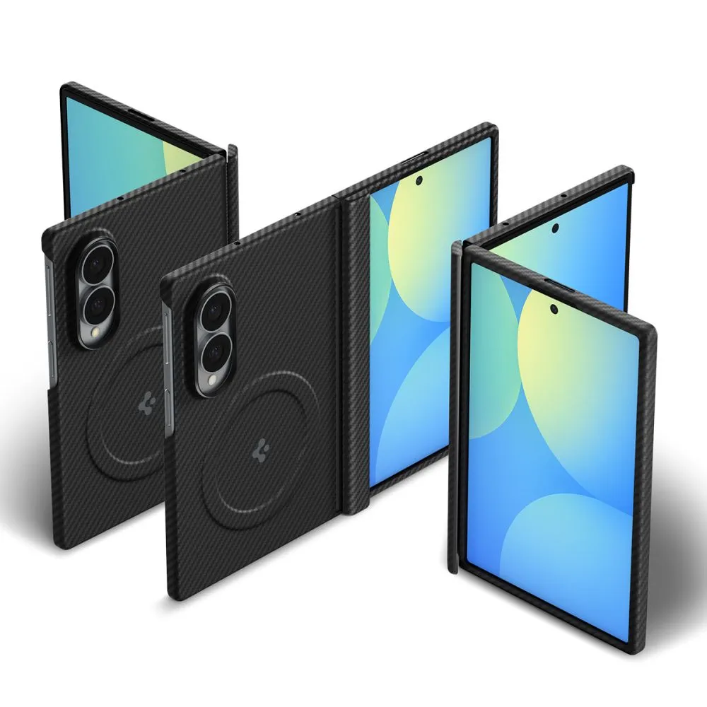 Samsung Galaxy Z Fold 8 Telefona vāciņš melns SPIGEN AIRSKIN ARAMID MAGSAFE