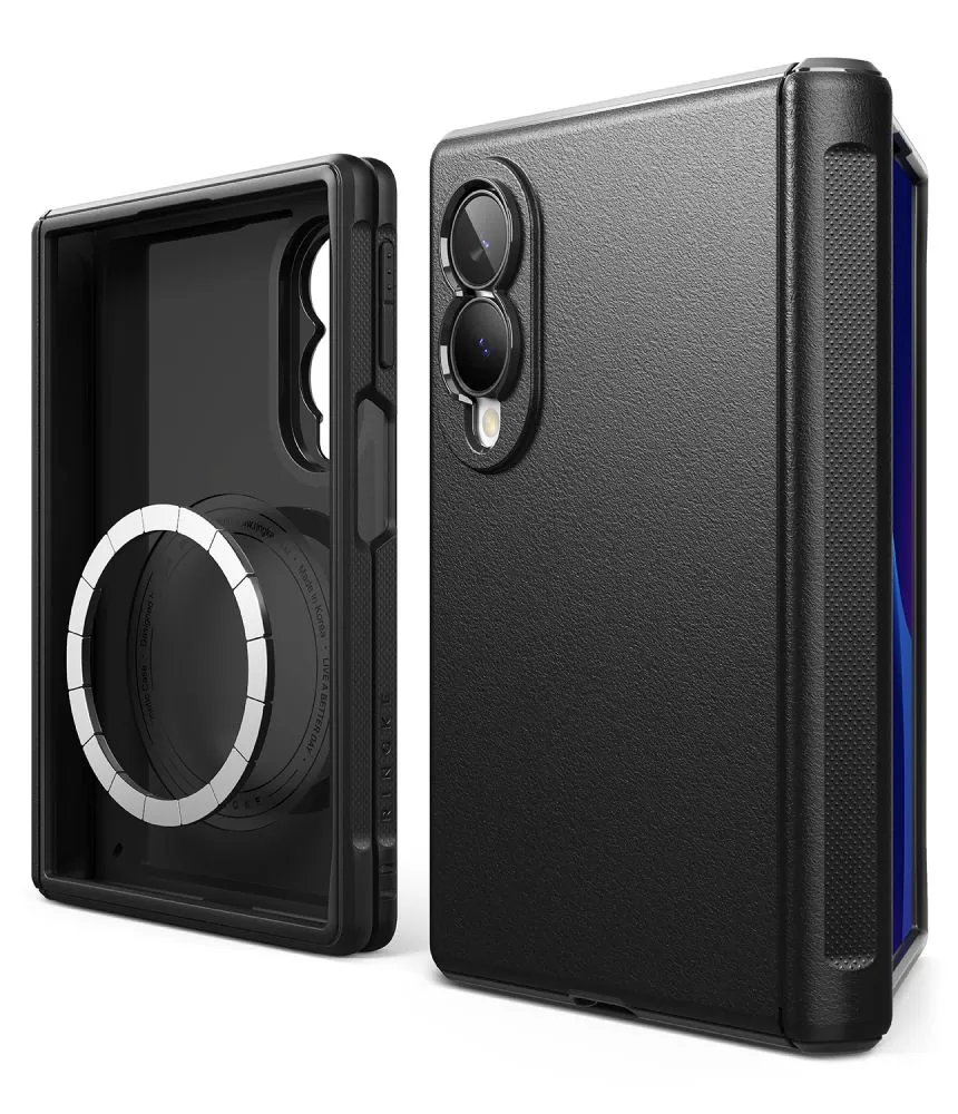 Samsung Galaxy Z Fold 8 Telefona vāciņš melns RINGKE ONYX FLAP MAGNETIC MAGSAFE