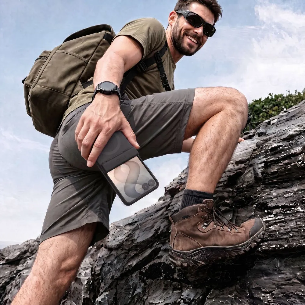 Samsung Galaxy Z Flip 8 Telefona vāciņš melns TECH-PROTECT KEVLAR AURA MAGSAFE
