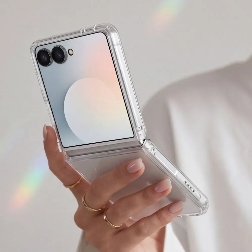 Samsung Galaxy Z Flip 8 Telefona vāciņš caurspīdīgs TECH-PROTECT FLEXAIR HYBRID