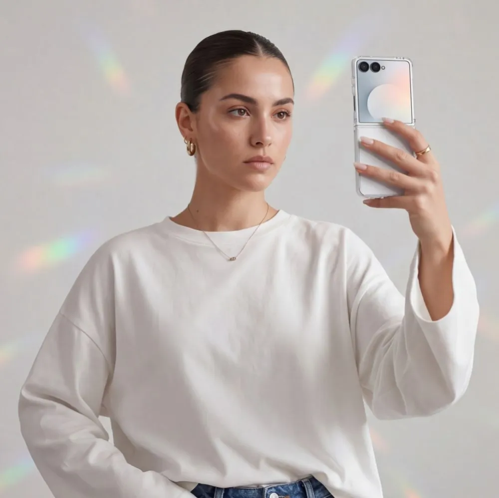Samsung Galaxy Z Flip 8 Telefona vāciņš caurspīdīgs TECH-PROTECT FLEXAIR HYBRID