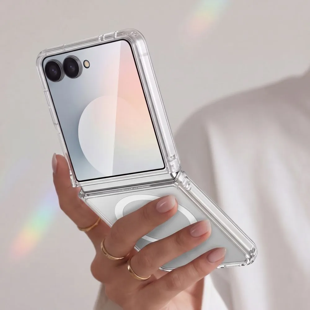 Samsung Galaxy Z Flip 8 Telefona vāciņš caurspīdīgs TECH-PROTECT FLEXAIR HYBRID MAGSAFE
