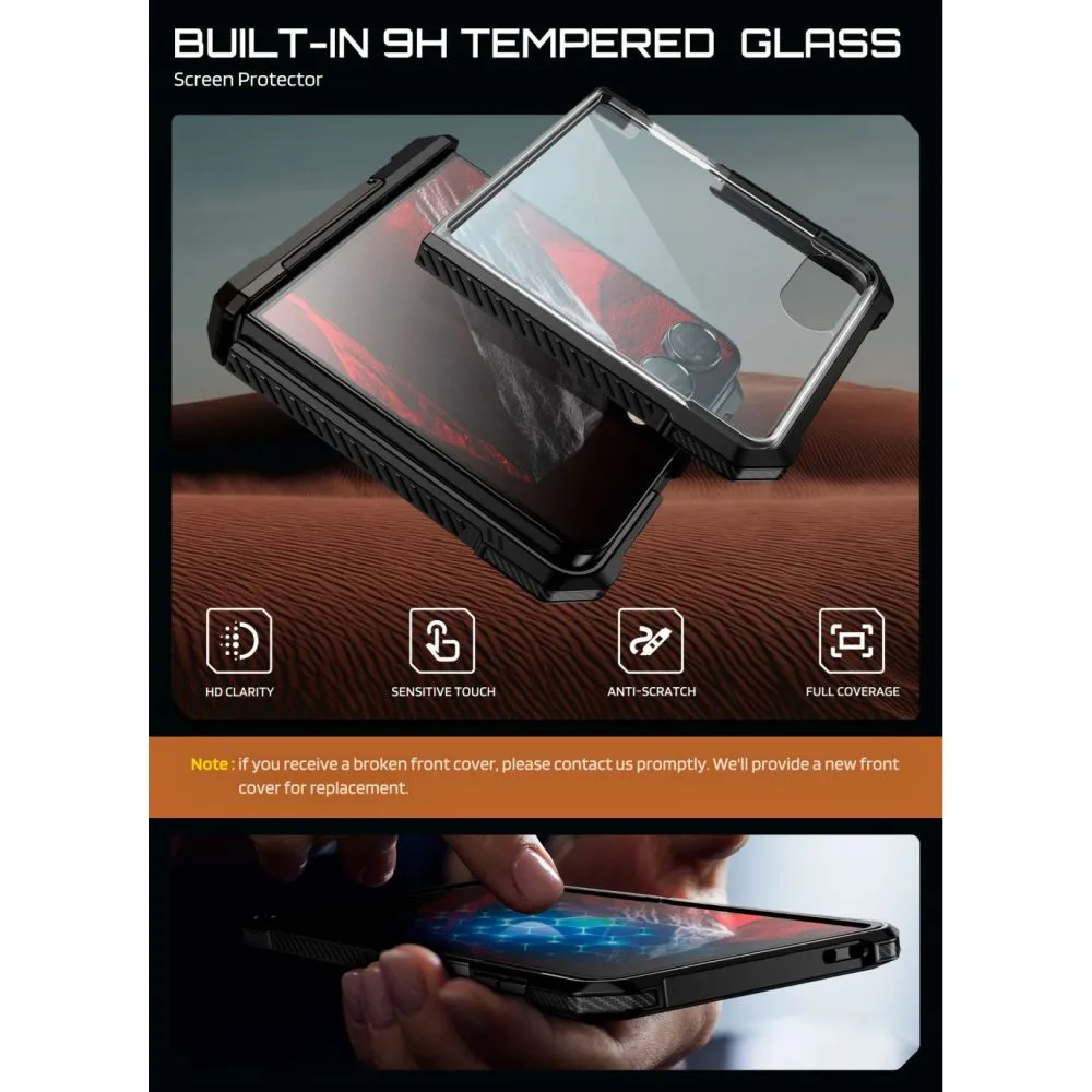 Samsung Galaxy Z Flip 8 Telefoni kaaned must SUPCASE UB GRIP MAG MAGSAFE
