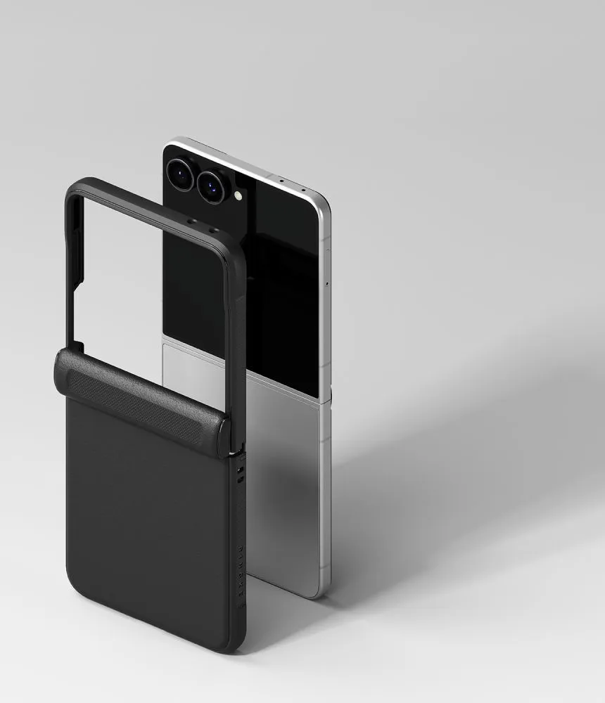 Samsung Galaxy Z Flip 8 Telefona vāciņš melns RINGKE ONYX FLAP MAGNETIC MAGSAFE