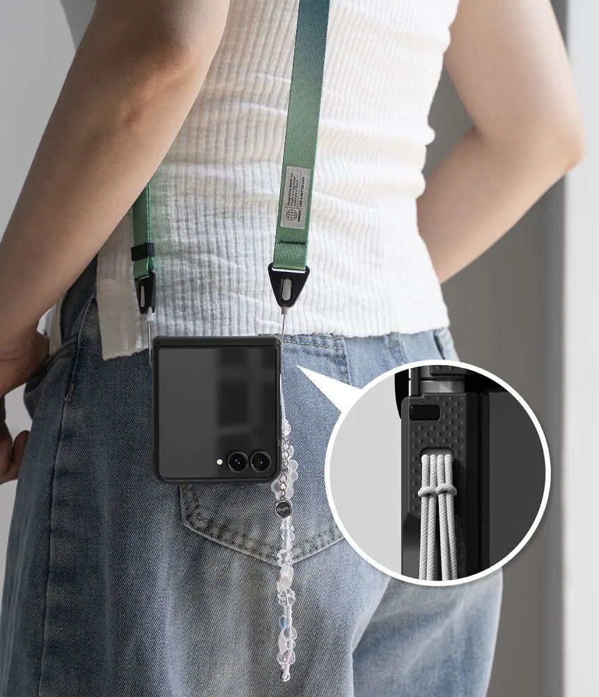 Samsung Galaxy Z Flip 8 Telefona vāciņš melns RINGKE ONYX FLAP MAGNETIC MAGSAFE