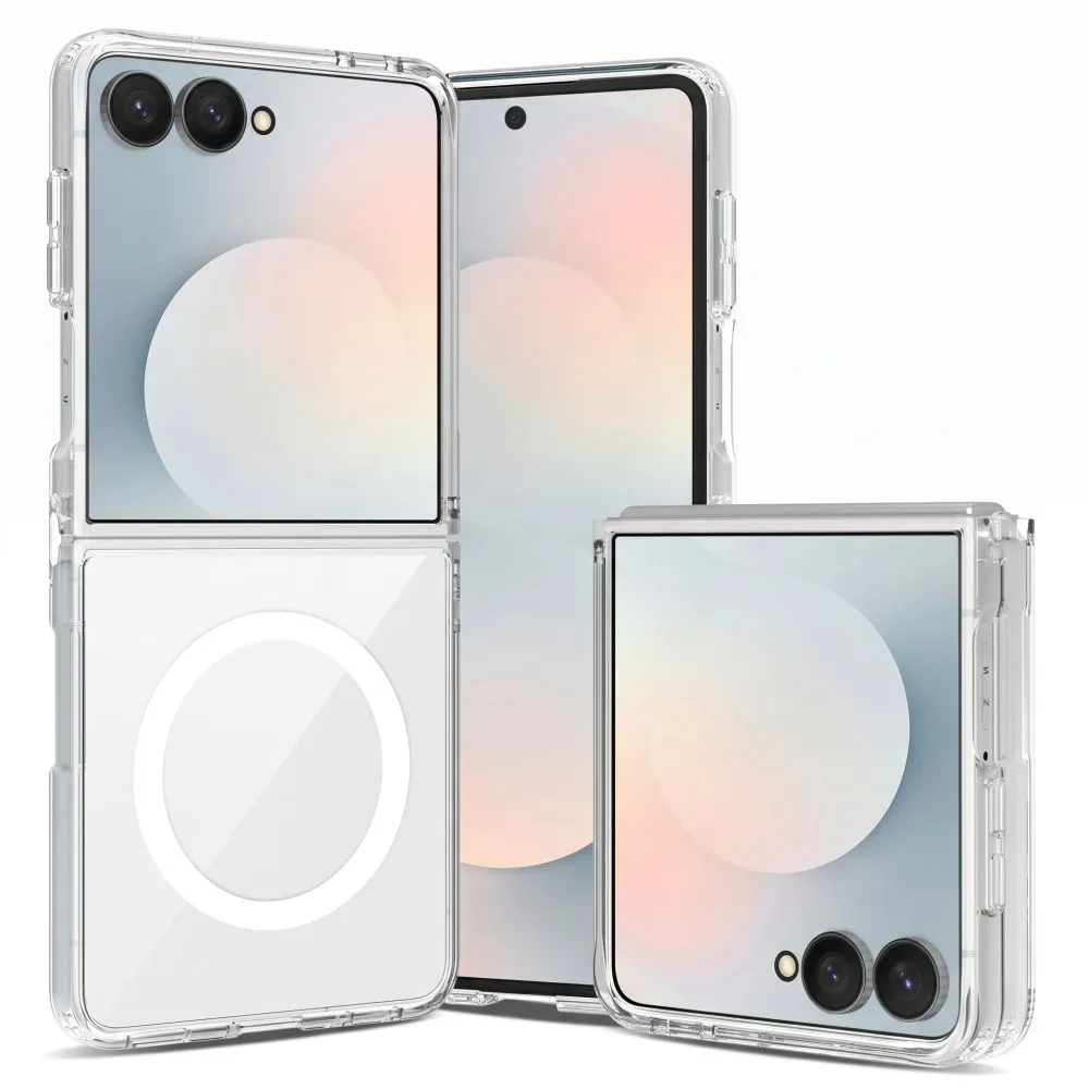 Samsung Galaxy Z Flip 8 Telefona vāciņš caurspīdīgs TECH-PROTECT FLEXAIR HYBRID MAGSAFE