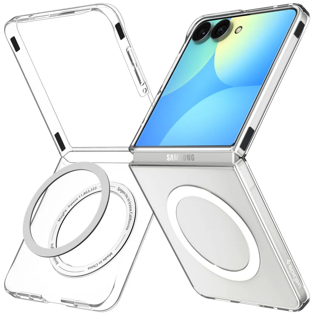 Samsung Galaxy Z Flip 8 Telefona vāciņš caurspīdīgs SPIGEN AIRSKIN MAGSAFE
