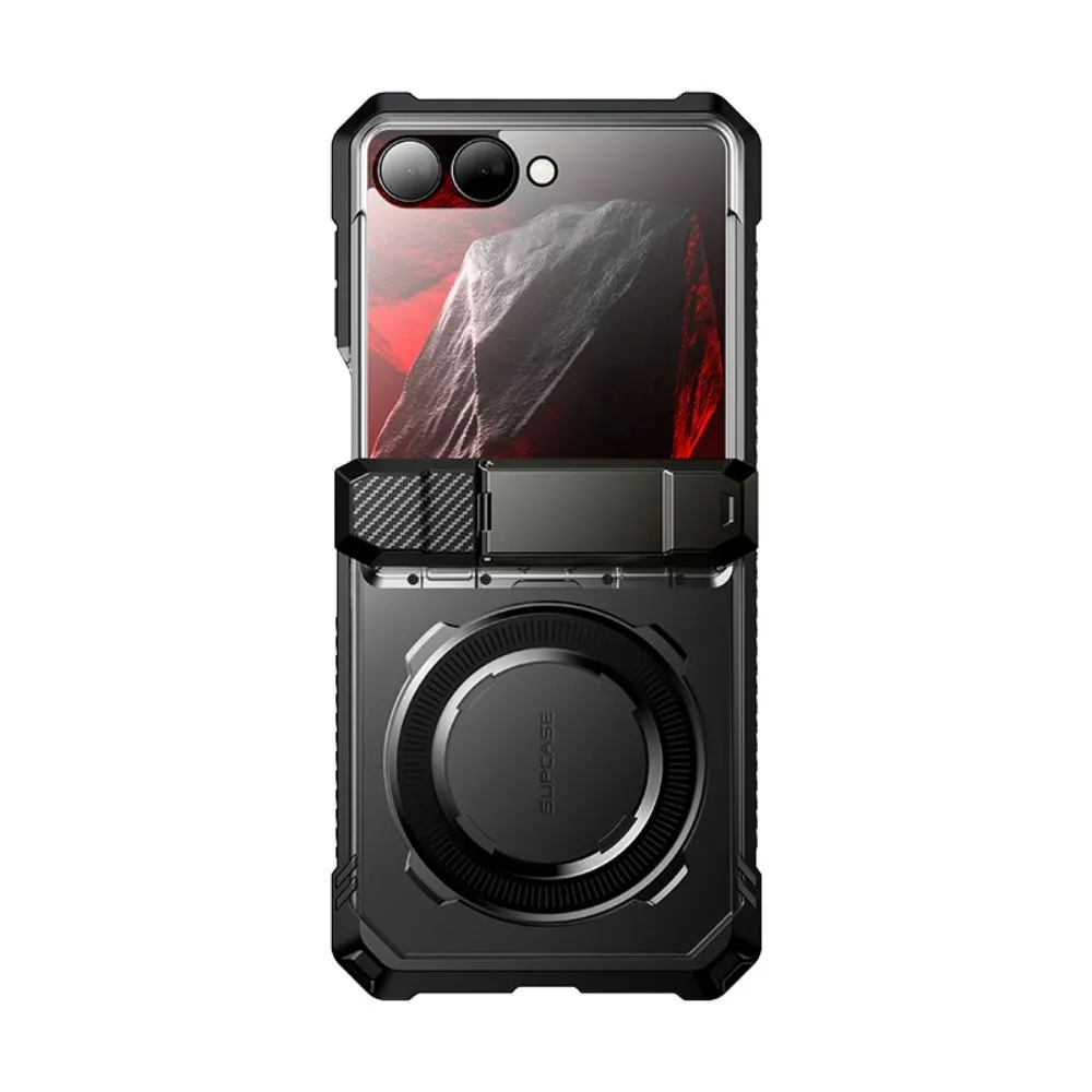 Samsung Galaxy Z Flip 8 Telefoni kaaned must SUPCASE UB GRIP MAG MAGSAFE