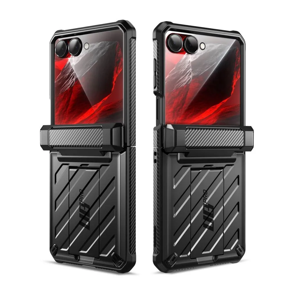 Samsung Galaxy Z Flip 8 Telefona vāciņš melns SUPCASE UNICORN BEETLE PRO