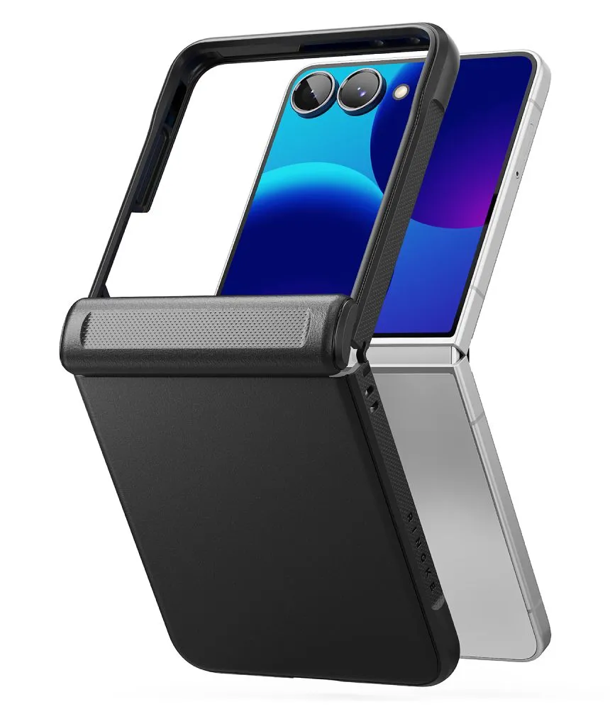 Samsung Galaxy Z Flip 8 Telefona vāciņš melns RINGKE ONYX FLAP