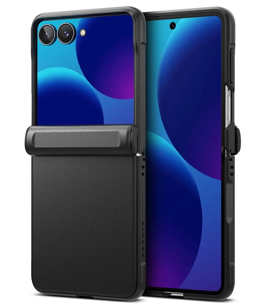Samsung Galaxy Z Flip 8 Telefona vāciņš melns RINGKE ONYX FLAP