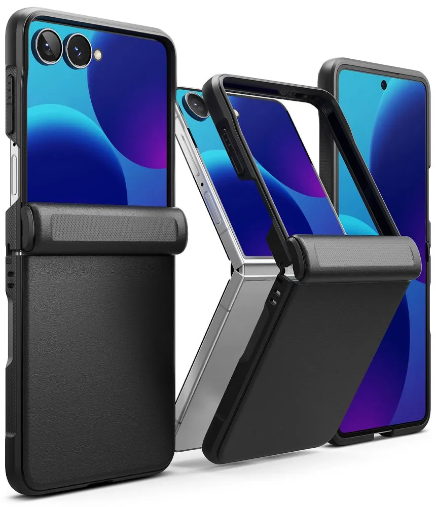 Samsung Galaxy Z Flip 8 Telefona vāciņš melns RINGKE ONYX FLAP