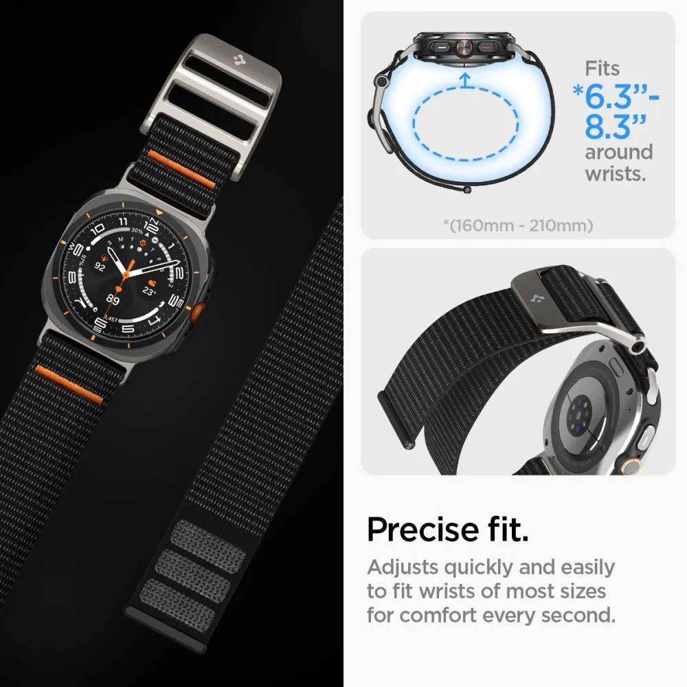 Samsung Galaxy Watch Ultra 2 (47mm) Smartwatch Bands black SPIGEN DURAPRO FLEX