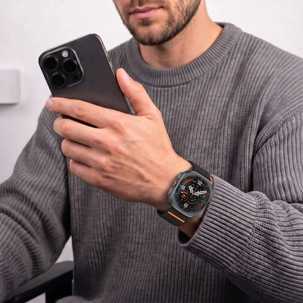 Samsung Galaxy Watch Ultra 2 (47mm) Smartwatch Bands black TECH-PROTECT NYLON CLASP